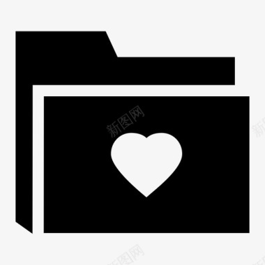 收藏夹系统爱情文件夹图标图标