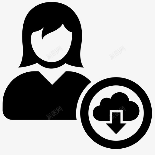 女用户个人资料人图标svg_新图网 https://ixintu.com 个人资料 人 头像 女用户 女用户图标 客户 工作者 帐户