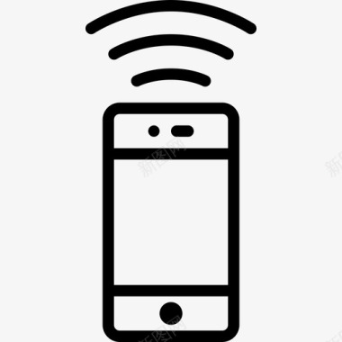 智能手机物品连接图标图标