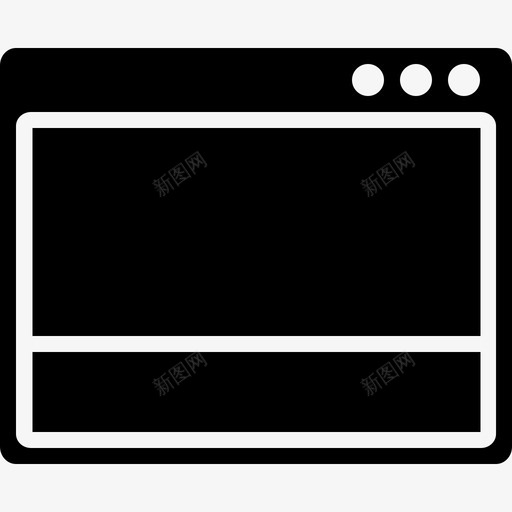 浏览器窗口布局网站图标svg_新图网 https://ixintu.com 浏览器 窗口布局 窗口布局实体 线框 网站 设计 趣味 页眉 页脚 页面