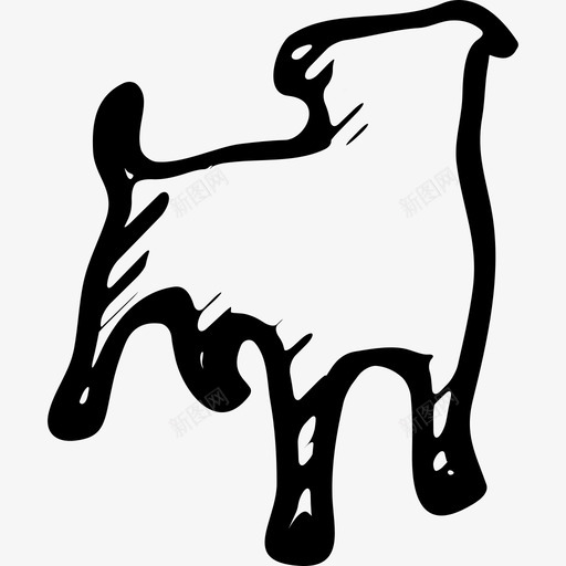 宠物素描社会符号轮廓动物社会素描图标svg_新图网 https://ixintu.com 动物 宠物素描社会符号轮廓 社会素描