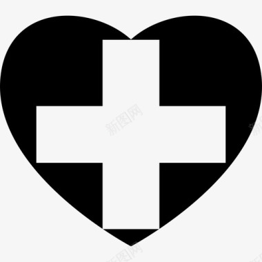 瑞士的心脏旗国旗心跳图标图标
