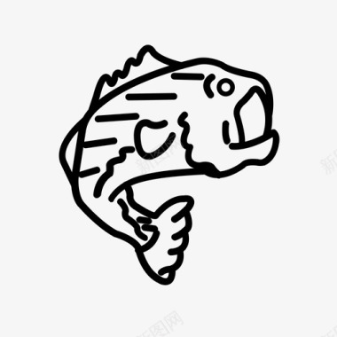 鱼水生动物水图标图标
