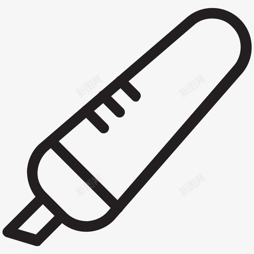 荧光笔网络和用户界面图标svg_新图网 https://ixintu.com 网络和用户界面图标 荧光笔