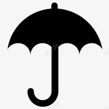 伞遮阳伞雨图标图标