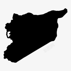 叙利亚地图塔尔图斯人口大都市图标高清图片