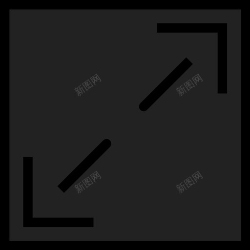 最大化符号方向图标svg_新图网 https://ixintu.com 向上 向下 按钮 方向 最大化 框 移动 符号 箭头