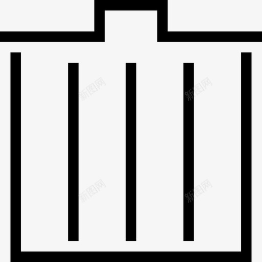 垃圾桶存储垃圾图标svg_新图网 https://ixintu.com 估计 删除 危险 垃圾 垃圾桶 存储 电子商务 移除 针点