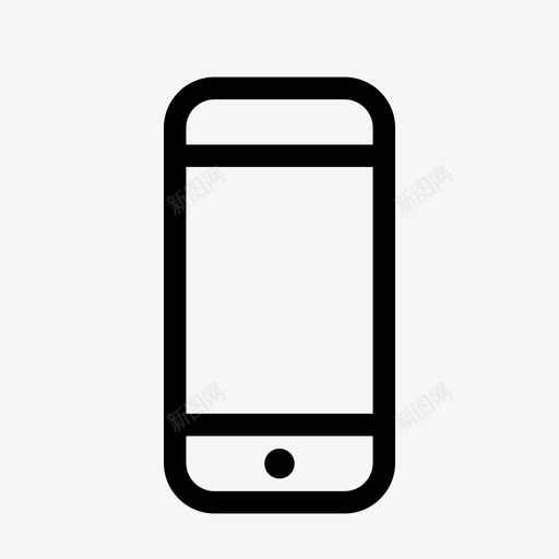 iphone智能手机手机图标svg_新图网 https://ixintu.com iphone 主页按钮 商务工作 手机 智能手机 电话 苹果