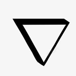 三角形的脸三角形形状金字塔图标高清图片