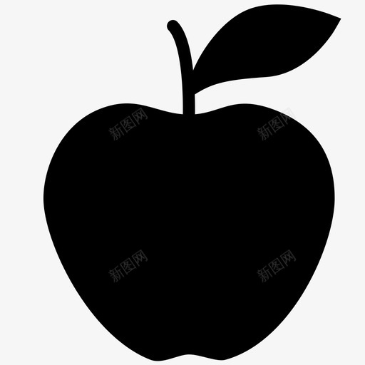 苹果食品水果图标svg_新图网 https://ixintu.com iphone smoothfill食品 多汁 植物 水果 硬的 红色 苹果 食品