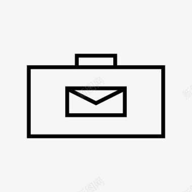 集邮信封容器邮袋图标图标