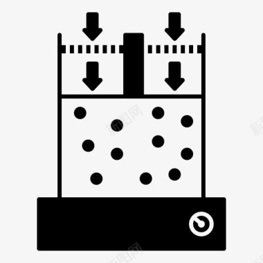 压力科学标记图标图标