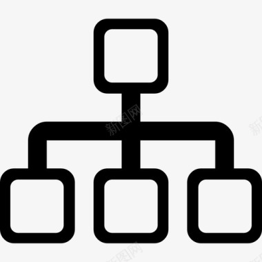 网络或层次结构图形界面coolicons图标图标
