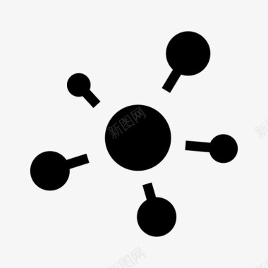原子科学质子图标图标