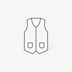 马甲套装马甲背心套装服装图标高清图片