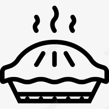 馅饼甜点店糕点图标图标