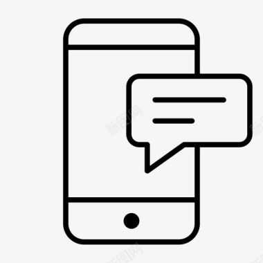短信通话智能手机图标图标