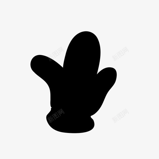左连指手套由苏斯的偶像图标svg_新图网 https://ixintu.com 左连指手套 由苏斯设计的偶像