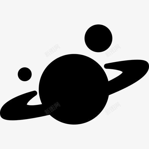 土星和其他行星形状外太空图标svg_新图网 https://ixintu.com 土星和其他行星 外太空 形状