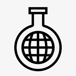 器圆圆底烧瓶研究网络图标高清图片