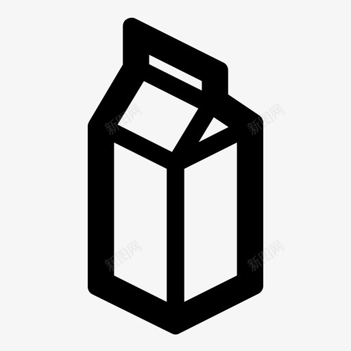 牛奶盒nope牛奶包装图标svg_新图网 https://ixintu.com box gold hold nope 已售 有用图标食品饮料 牛奶包装 牛奶容器 牛奶盒 粗体