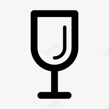 葡萄酒玻璃棒春天图标图标