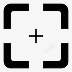 QRcode取景器拍摄扫描图标高清图片