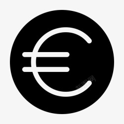 欧洲钱币欧洲货币兑换欧洲货币货币兑换图标高清图片