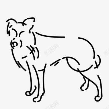 狗标志宠物图标图标