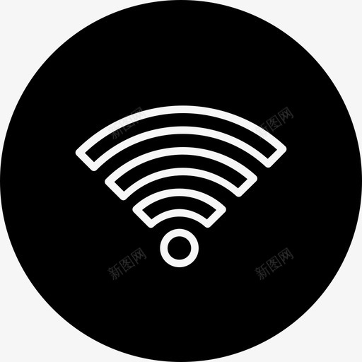 wifi连接免费wifi图标svg_新图网 https://ixintu.com wifi 互联网 信号 免费wifi 公共 无线 没WIFI 网络 网络不佳 连接 酒店和旅游环线差