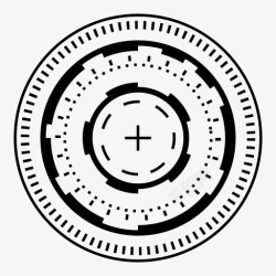 圆HUDhud圆未来主义圆取景器图标高清图片