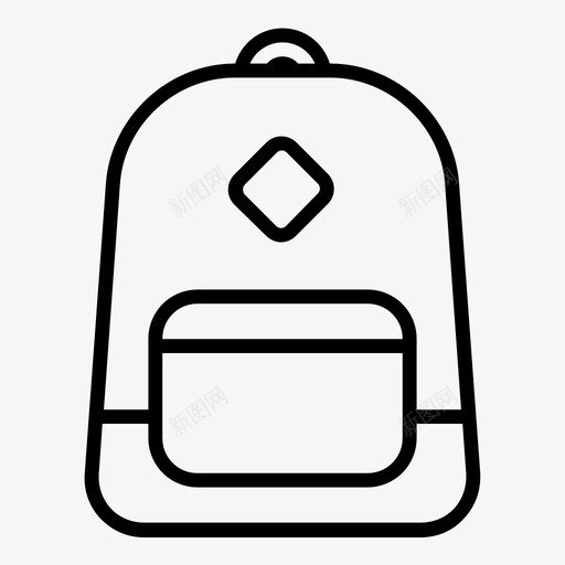 背包包跳动图标svg_新图网 https://ixintu.com 包 学习 学校 悸动 摆动 溪流 管理 背包 脉搏 跳动