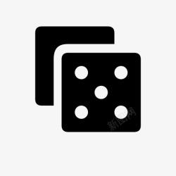 骰子棋子骰子点随机数发生器图标高清图片