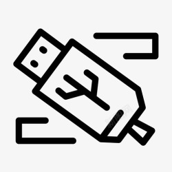 金色USB拇指驱动器已售出无图标高清图片
