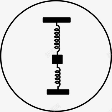 弹簧科学摆动图标图标