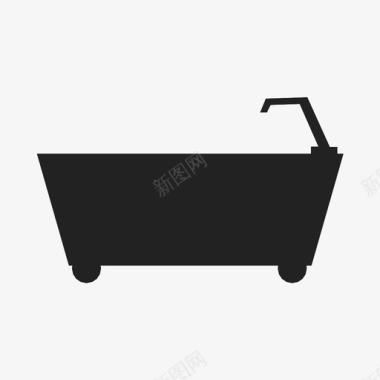 浴缸盥洗室按摩浴缸图标图标