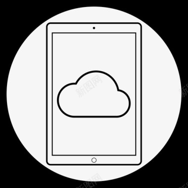 云平板电脑上传平板电脑云图标图标