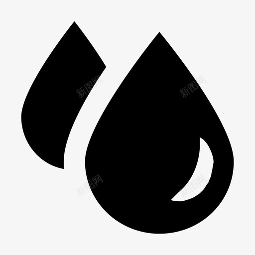 水滴雨纯净图标svg_新图网 https://ixintu.com 不 出售 大胆 持有 水 水滴 纯净 自然和生态材料设计图标 雨 黄金