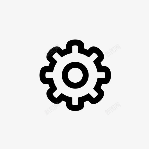 齿轮配置工程图标svg_新图网 https://ixintu.com 96x96像素完美 工程 应用程序接口48x48 机器 设置 轮子 选项 配置 齿轮