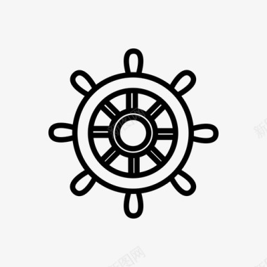 船长轮泰坦尼克号方向盘图标图标