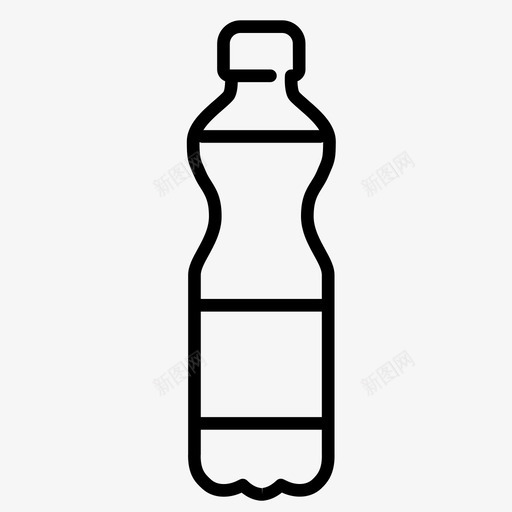 水瓶饮料水合物图标svg_新图网 https://ixintu.com 塑料 水合物 水瓶 液体 饮料 饮料饮料