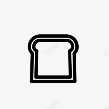 面包片已售三明治图标图标