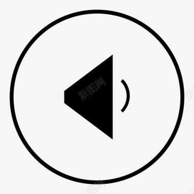 扬声器音乐音量音频按钮图标图标