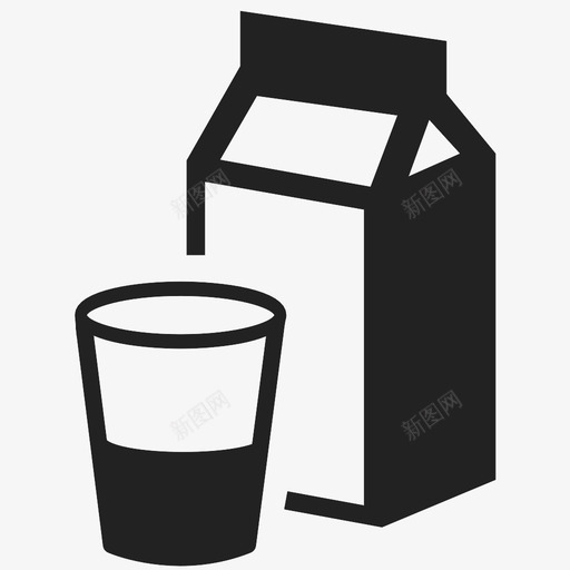 牛奶饮用水纯净水图标svg_新图网 https://ixintu.com 奶制品 婴儿食品 牛奶 牛奶盒 甜甜圈 纯净水 纸箱 饮料 饮料盒 饮用水