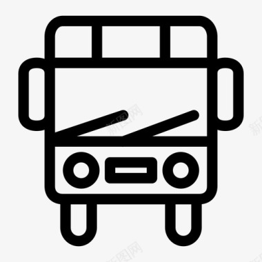公共汽车交通学生图标图标