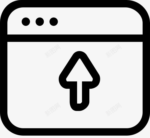 上传窗口图标svg_新图网 https://ixintu.com 上传 窗口