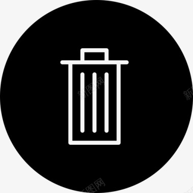 垃圾桶删除拒绝图标图标