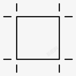 导板方格线导板矩形记号图标高清图片