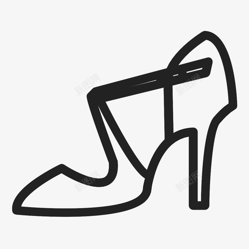 萨尔萨鞋穿高跟鞋图标svg_新图网 https://ixintu.com 穿 脚 花式 萨尔萨鞋 跳舞 跳舞鞋 高跟鞋